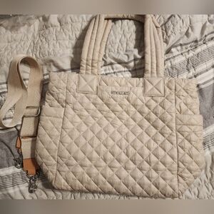 Mz wallace small max in mushroom tote bag purse crossbody